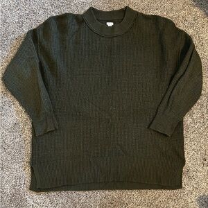 Aerie Men's Dark Green Crewneck Sweater